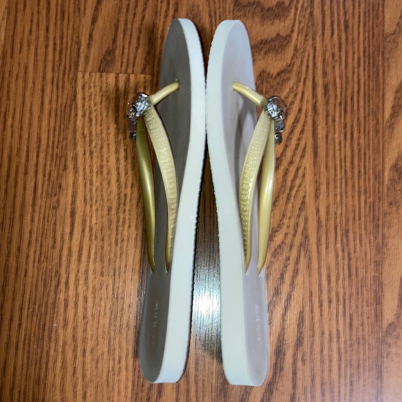 J. Crew Jeweled Flip Flops Size 7 - Picture 3 of 13
